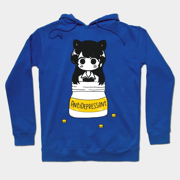 KOMI AND ANTIDEPRESSANT Hoodie by Madelyn_Frere
